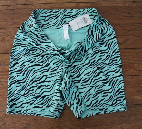 NWT Fabletics Womens Shorts Seascape Zebra High Waisted Printed Ultracool 4XL